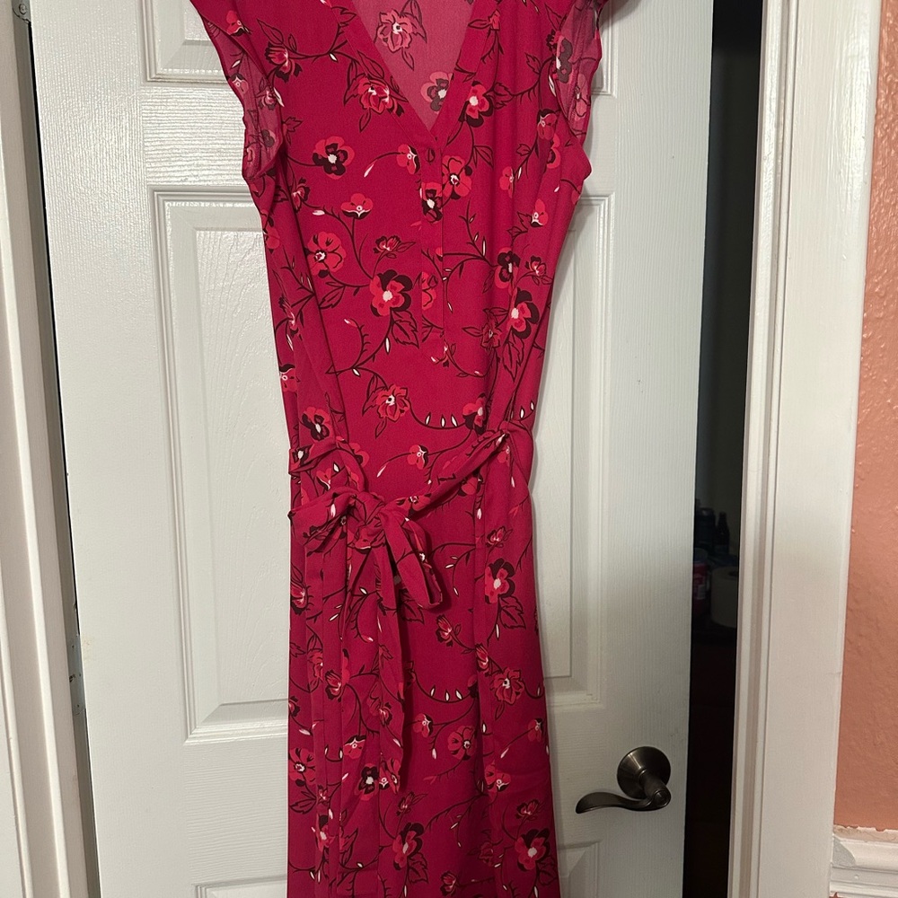 Ann Taylor Magenta Floral Dress